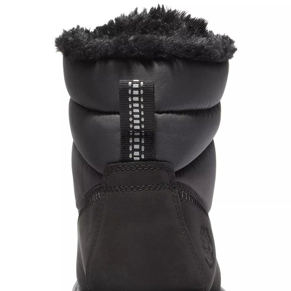 Timberland Premium 6 IN Warm Lined Black Ankle Boots Bootie Shoes Flats 8.5 NEW - Picture 5 of 8